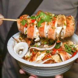 ปลาหมึกย่าง แซ่บๆ