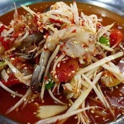 ตำปูปลาร้ากุ้งสด