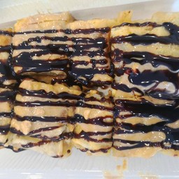 โรตีกล้วย+เนยถั่ว+ช็อคโกแลต