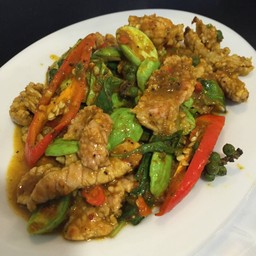 สะตอผัดเครื่องแกงหมู