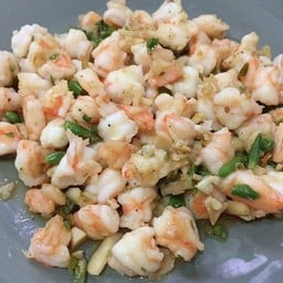 กุ้งคั่วพริกขี้หนูสวน