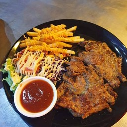 สเต๊กสันคอหมู