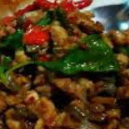 ผัดเผ็ดกบราดข้าว