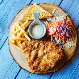 สเต็กไก่ชุบแป้งทอด [จัดส่ง]