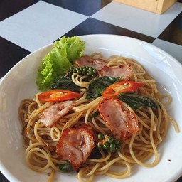 สปาเก็ตตี้ขี้เมา เบค่อน