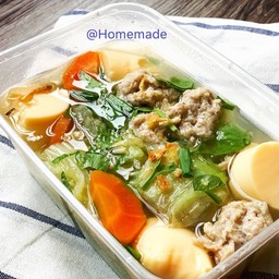 แกงจืดเต้าหู้หมูสับ