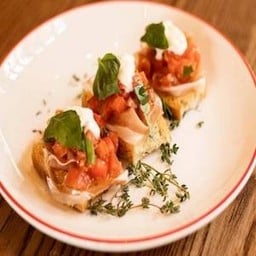 Parma Ham & Burrata bruschetta