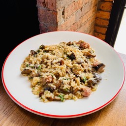 Risotto salsicia & funghi