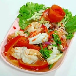 ยำสะเดิดกุ้งสุก