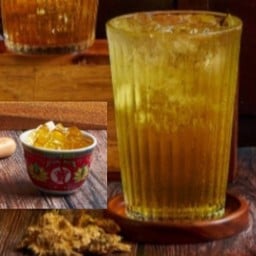 น้ำเก๊กฮวยเย็น Honey Jelly (Iced Chrysanthemum Drink with Honey Jelly)