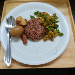 ข้าวราดแกง 2 อย่าง( 55  )