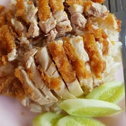 ข้าวไก่ทอด(แบบเป็นห่อ)