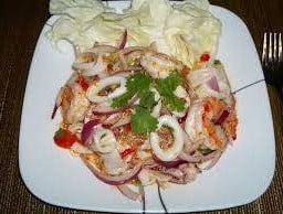 ยำกุ้ง หมึกกก