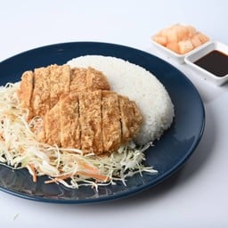 ข้าวหมูทอดทงคัตสึ หมูสันใน ใหญ่