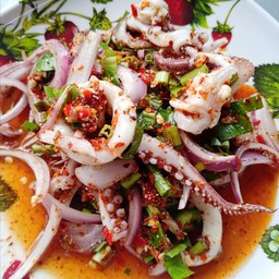 ลาบปลาหมึก