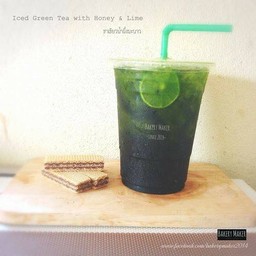 ชาเขียวมะนาวเย็น22 ออนซ์