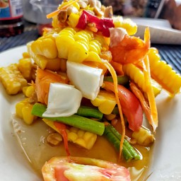 ตำข้าวโพดไข่เค็ม