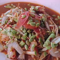 ตำกุ้งสด