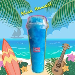 บลูฮาวายปั่น แก้วยีราฟ