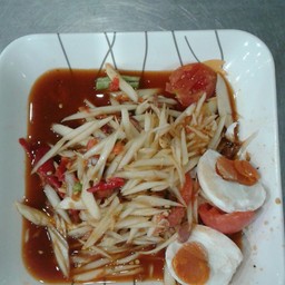 ตำหอยดองไข่เค็ม