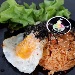 ข้าวผัดกิมจิ+น้ำซุป
