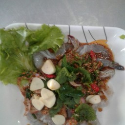 ลาบกุ้งสุก