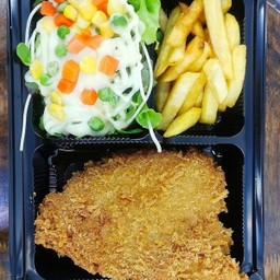 สเต็กไก่ทอด