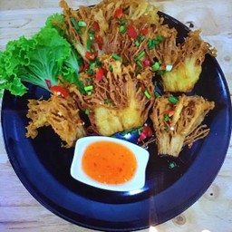 เห็ดเข็มทองทอด