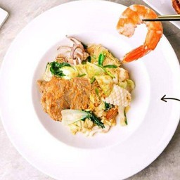 สุกี้แห้งรวมมิตร (สูตรกวางตุ้ง)