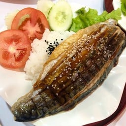 ข้าวหน้าปลาซาบะย่าง