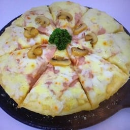 พิซซ่าคาโบนาร่าแฮม.