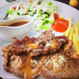 สเต็กเนื้อริบอาย.