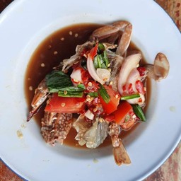 ยำปูม้าสุก