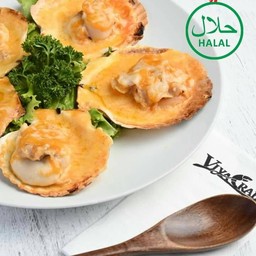 หอยเชลล์ย่างชีส