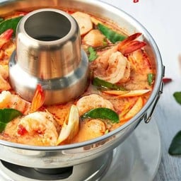 ต้มยำกุ้งน้ำข้น (หม้อไฟ)