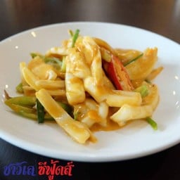 หมึกผัดไข่เค็ม