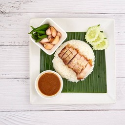 ข้าวหมูกรอบ ธรรมดา
