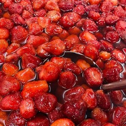 สตอเบอรี่ลอยแก้ว อร่อย