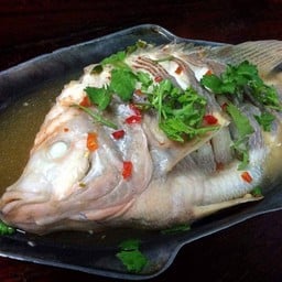 ปลาทับทิมนึ่งมะนาว