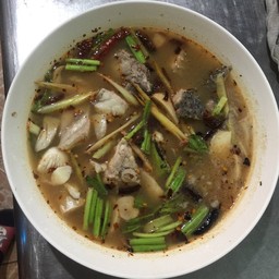 ต้มยำปลากะพงน้ำใส