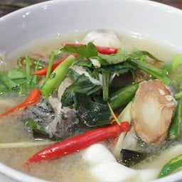 ต้มยำปลากระพงน้ำใส