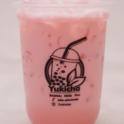 นมสดสตรอว์เบอร์รี เย็น