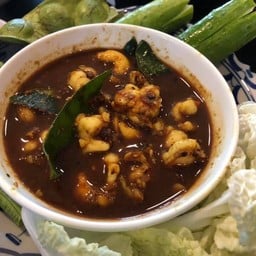 แกงไตปลากุ้งสับ