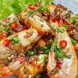 กุ้งแชบ๊วยผัดพริกเกลือ