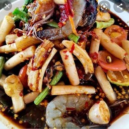 ตำไหลบัวกุ้งสด