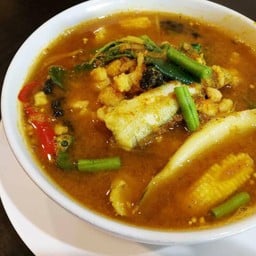 แกงป่าปลาทรายกุ้งสับ