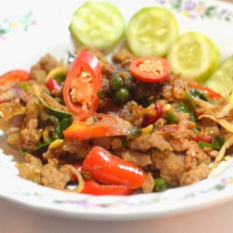 ข้าวผัดฉ่าพริกสด+(เนื้อ)