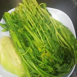 ผักลวกชุดใหญ่
