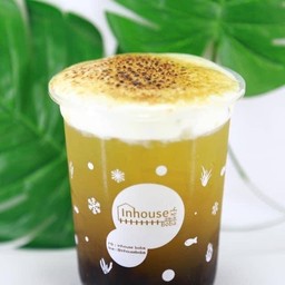 บ้านสวนชาเขียวน้ำผึ้งมะนาววิปชีสพ่นไฟ