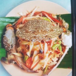 ส้มตำมะม่ววปูม้า+หอยแครง